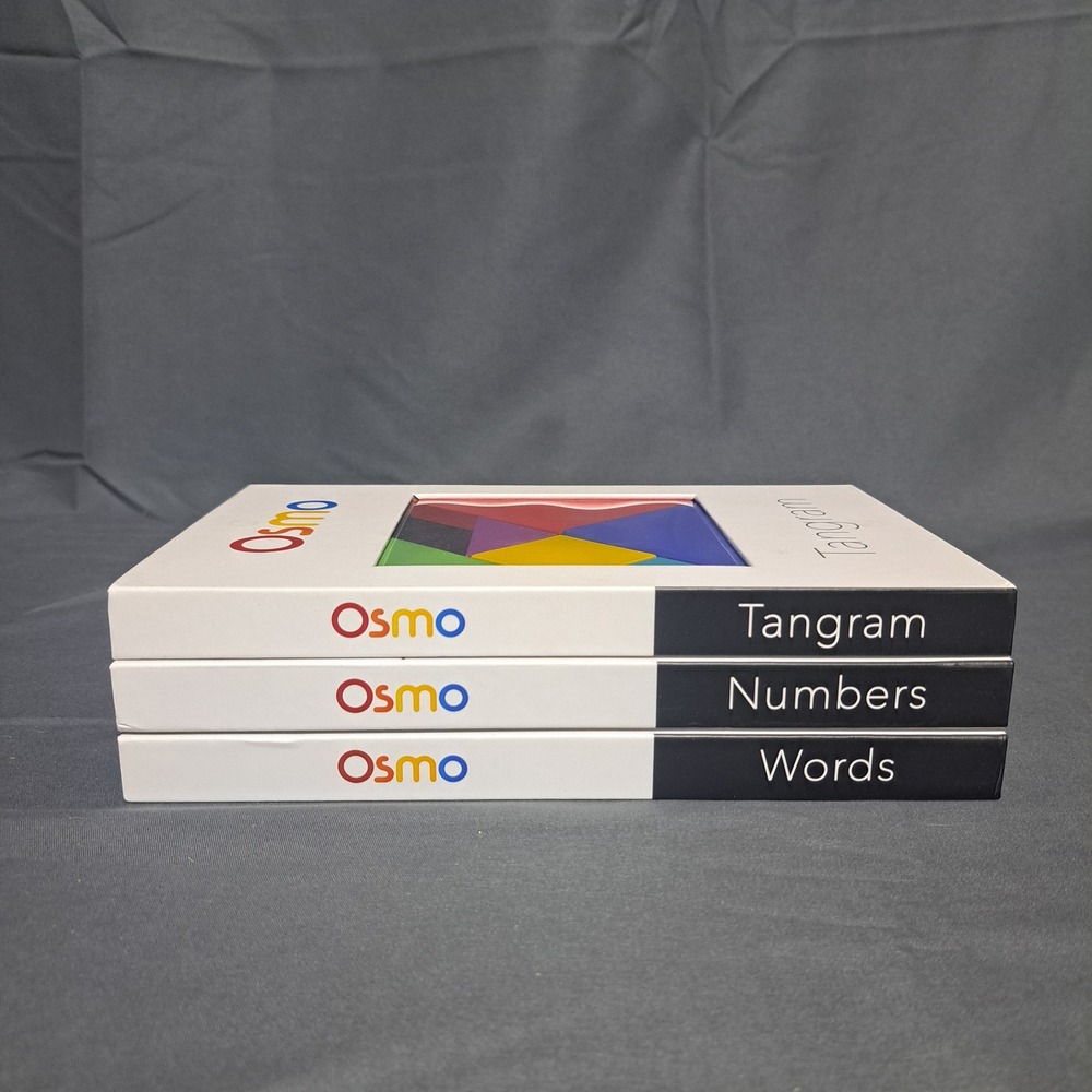 Osmo Genius Starter Kit - Tanagram Words‎ Numbers 98% Complete